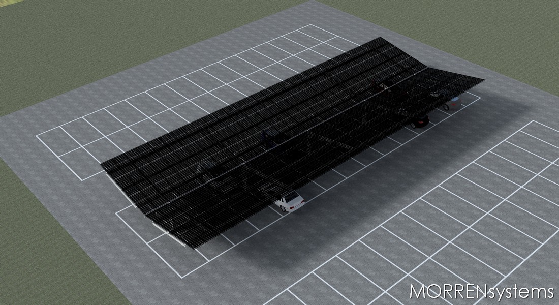 MORRENsystems - solar parking lage uitvoering